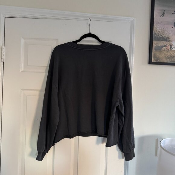 Urban Outfitters Out From Under Notch Neck Sweatshirt - Black - Picture 5 of 6